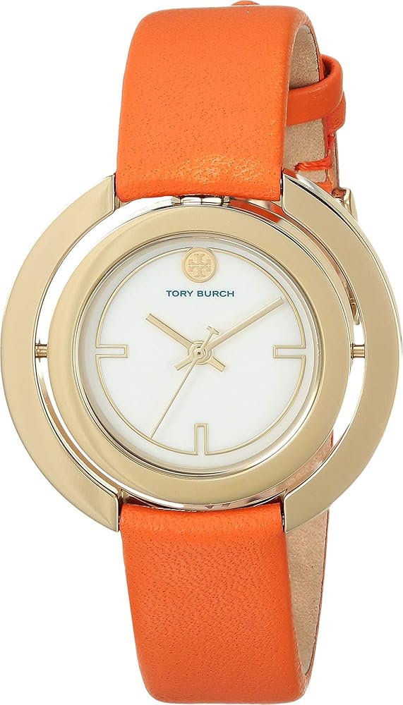 TORY BURCH オレンジ レザーストラップ 時計 TORY BURCH トリーバーチ アップルウォッチ ベルト レディス
